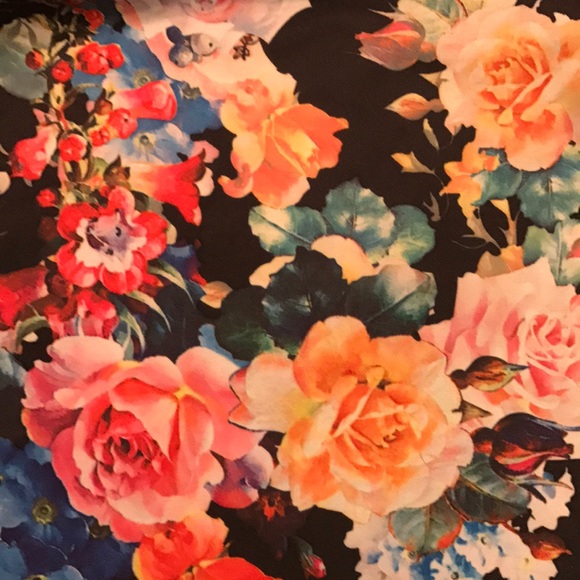 LN Stella Parker Floral Sleeveless Dress with full skirt Cut-Out Back SZ: 12 - Picture 3 of 7